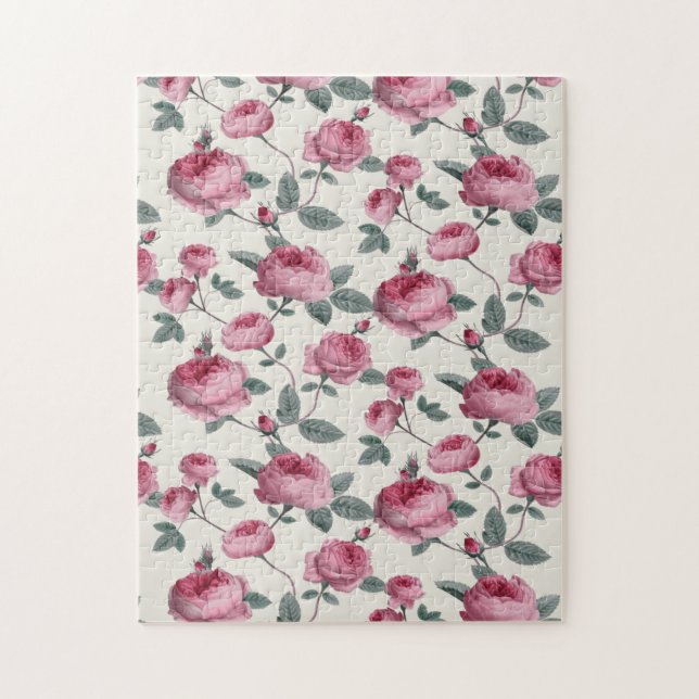 Pink Roses Jigsaw Puzzle (Vertical)