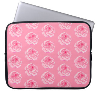 Pink roses laptop sleeve