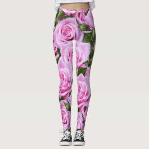 Pink Roses Leggings