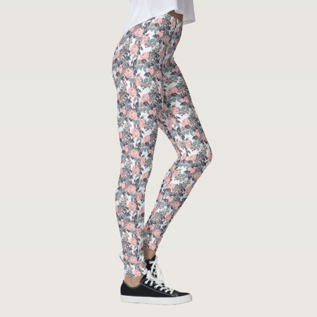 Pink Roses Leggings (Right)