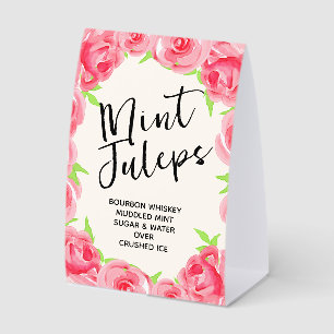 Pink Roses Mint Juleps Derby Party