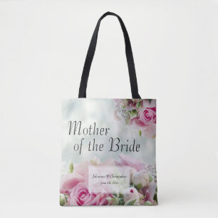 Pink Roses Mother of the Bride Wedding Gift Swag Tote Bag