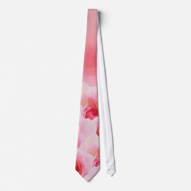 Pink Roses Mother's Day Tie (Front)