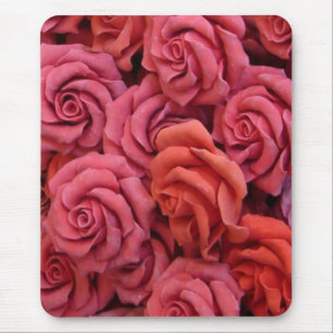 Pink roses mouse mat