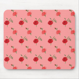 Pink roses mouse mat