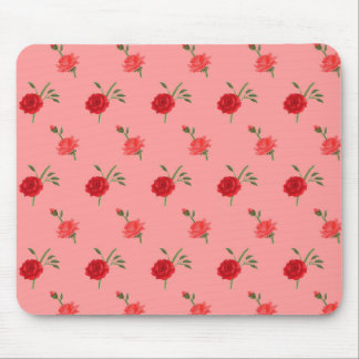 Pink roses mouse mat