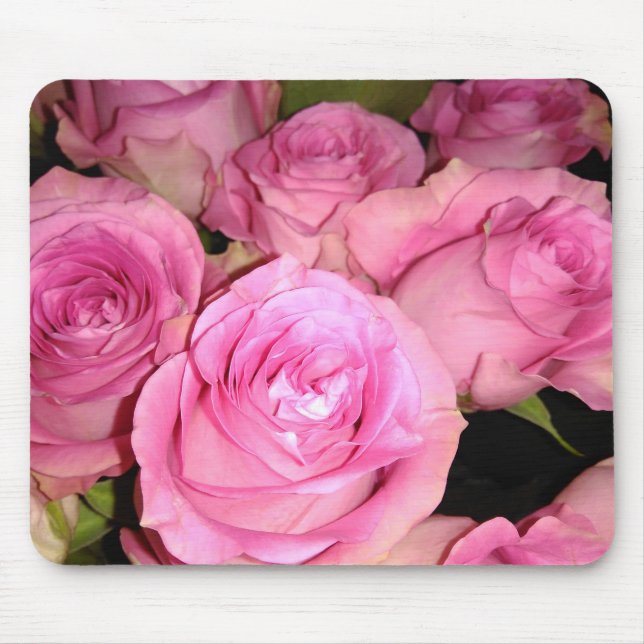 Pink Roses Mouse Mat (Front)