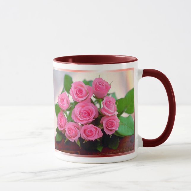 Pink Roses Mug (Right)