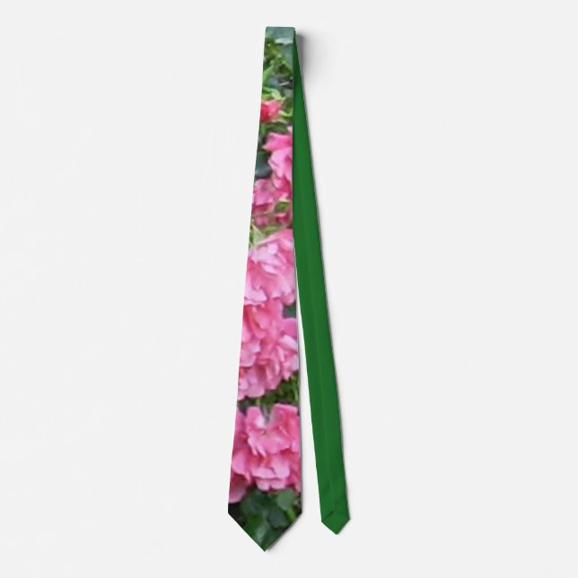 Pink Roses Neck Tie (Front)