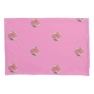Pink Roses on Pink Reversible Pillowcase