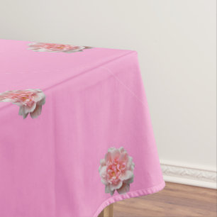 Pink Roses on Pink Tablecloth