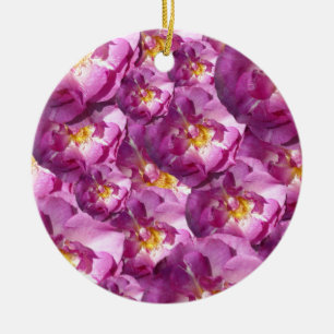 Pink Roses Photo Ornament