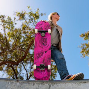 Pink Roses, pink flowers  Skateboard