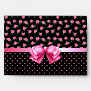 Pink Roses & Polka Dots Envelope