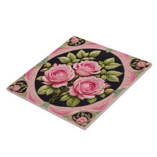 Pink Roses Popular Beautiful Collection Tile