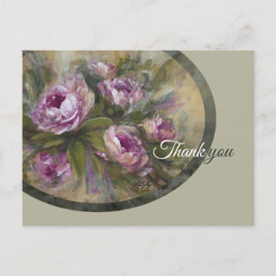 Pink Roses Postcard