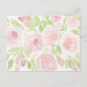 Pink Roses Postcard