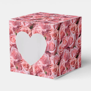 Pink Roses Print Party Treat Box