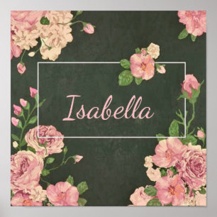 Pink Roses Print, Value Poster Paper (Matte)
