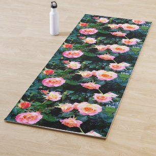 PINK ROSES SHERPA YOGA MAT