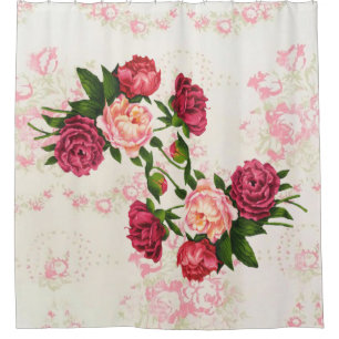 Pink Roses Shower Curtain