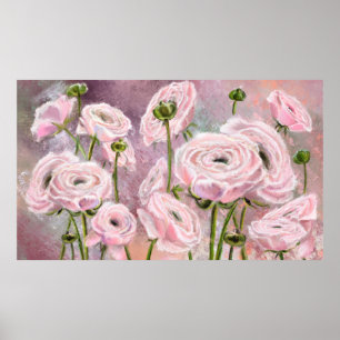 Pink Roses - Special For You - Original Painting Poster