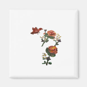 Pink Roses Sticker Magnet