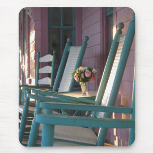 Pink Roses Sunrise - Martha's Vineyard Mouse Mat