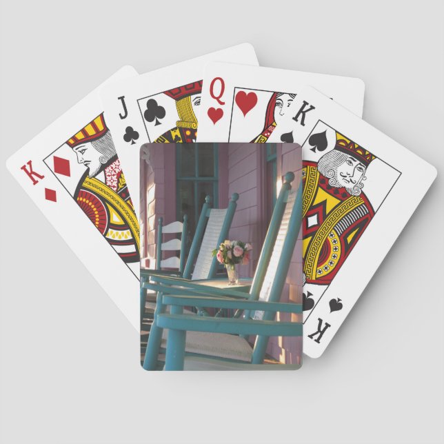 Pink Roses Sunrise - Martha's Vineyard Playing Cards (Back)