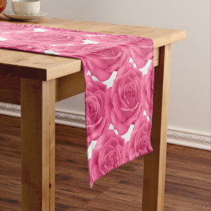 Pink Roses Table Runner
