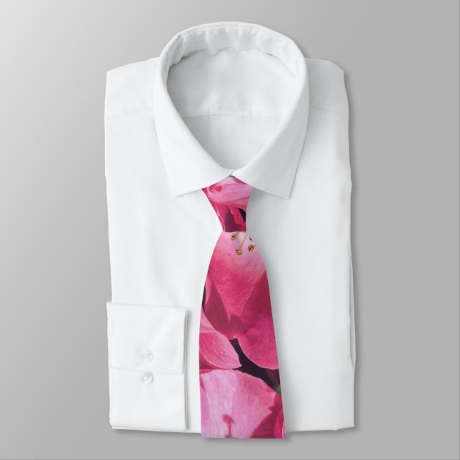 Pink Roses Tie (Tied)