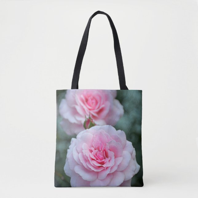 Pink roses tote bag (Front)