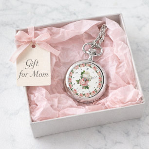 Pink Roses Vintage Botanical eWatch Watch