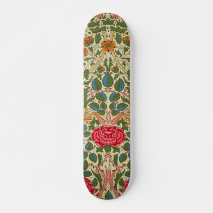 Pink Roses Vintage Chintz Pattern Skateboard