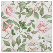 Pink Roses - Vintage Watercolor Floral
