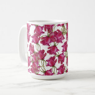 Pink Roses Watercolor Art Hand-painted Coffee Mug