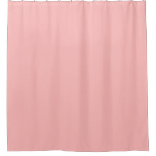 Pink Rosette Solid Colour Pastel Print Shower Curtain