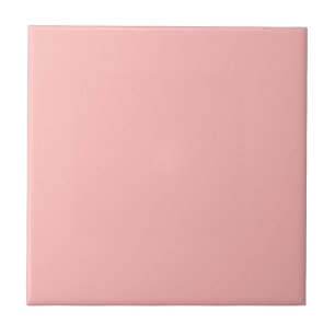 Pink Rosette Solid Colour Pastel Print Tile