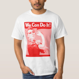 Pink Rosie the Riveter "We Can Do It!" T-Shirt