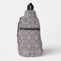 Pink Round Flower Shapes Symmetric