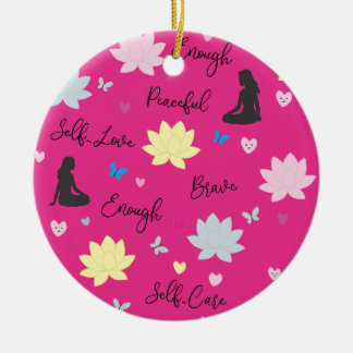 Pink Round Ornament | Inner Strength Floral Design