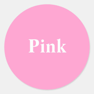 Pink round Sticker