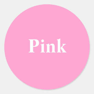 Pink round Sticker