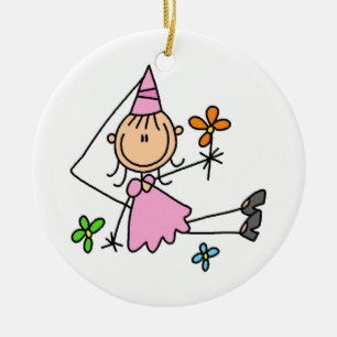 Pink Royal Princess Ceramic Tree Decoration