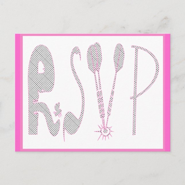 Pink RSVP Card (Front)