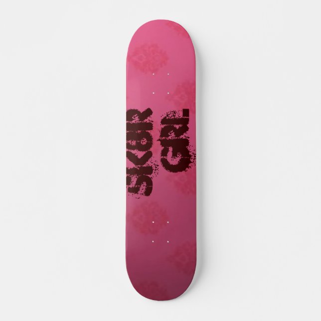 Pink-rtln-, sk8r grl skateboard (Front)