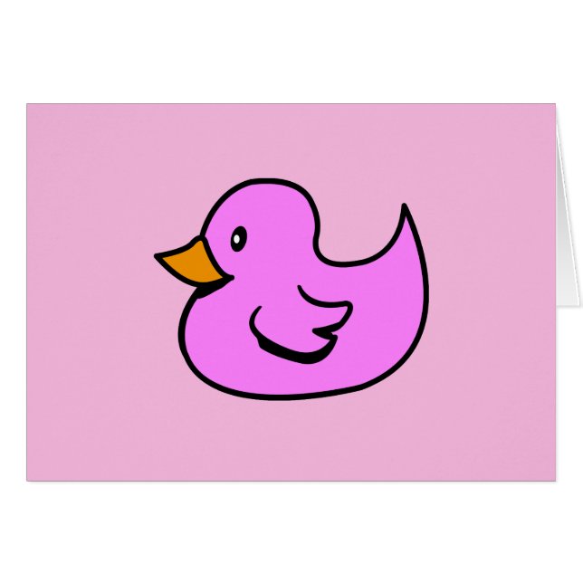 Pink Rubber Duck (Front Horizontal)