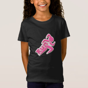 Pink Runner "Run" Motivational T-Shirt