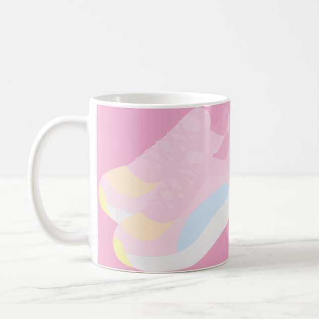Pink Running Shoes Coffee Mug (Left)
