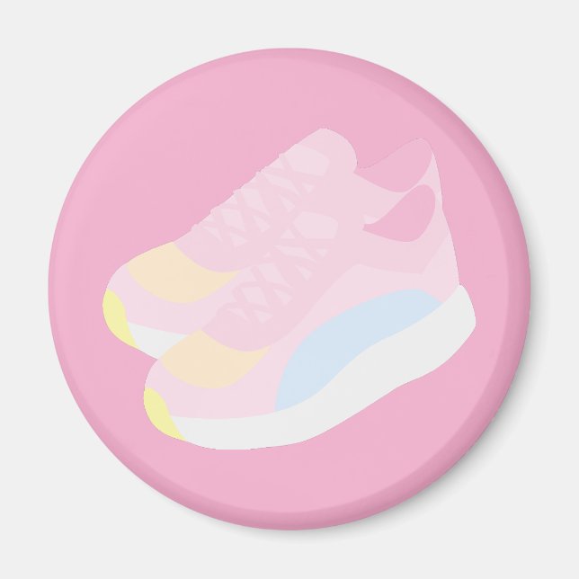 Pink Running Shoes Magnet (Front)